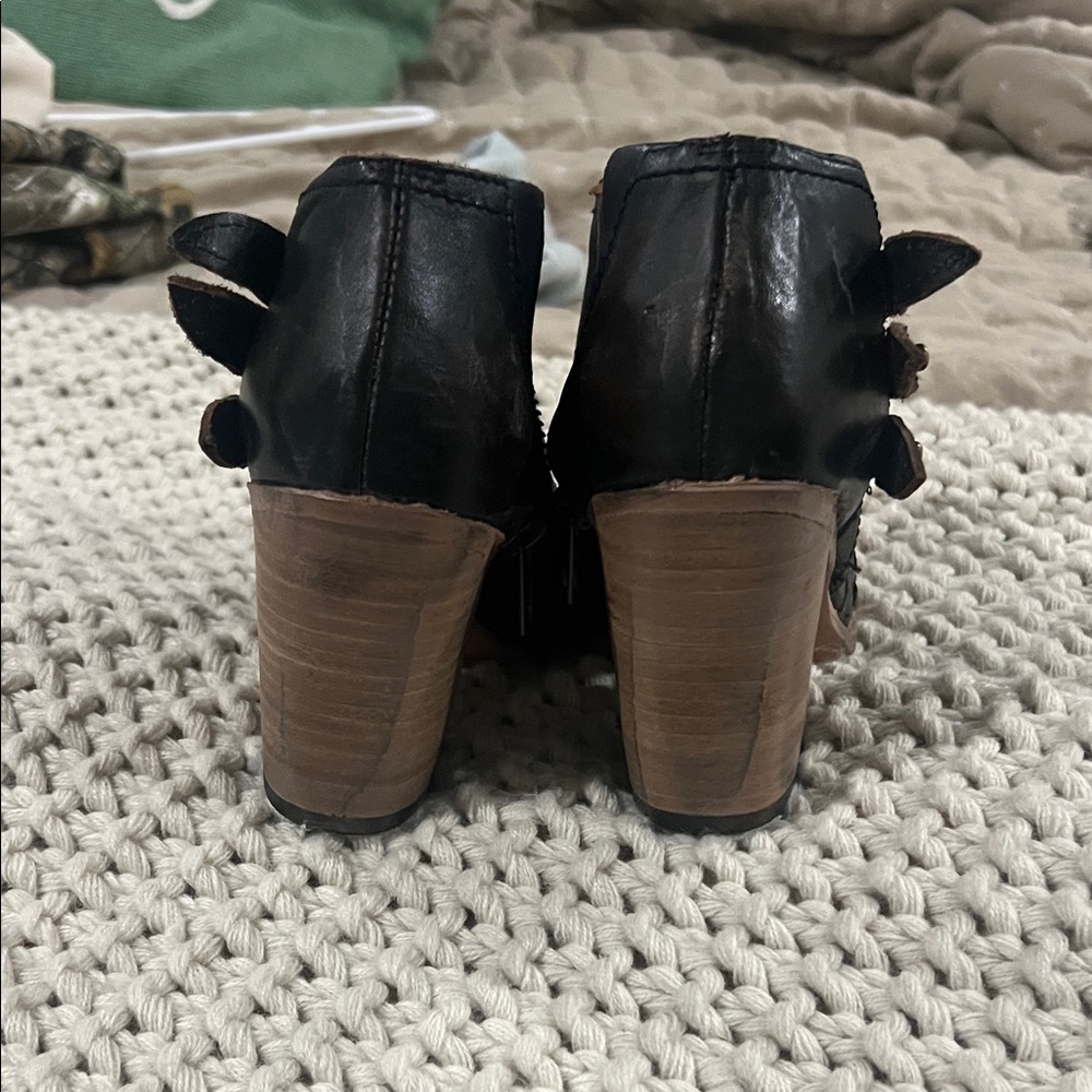 Freebird dark brown Leather Ankle Booties - Picture 6 of 6